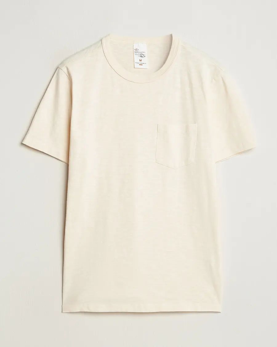 Nudie Jeans Roy Heavy Slub T-Shirt Ecru