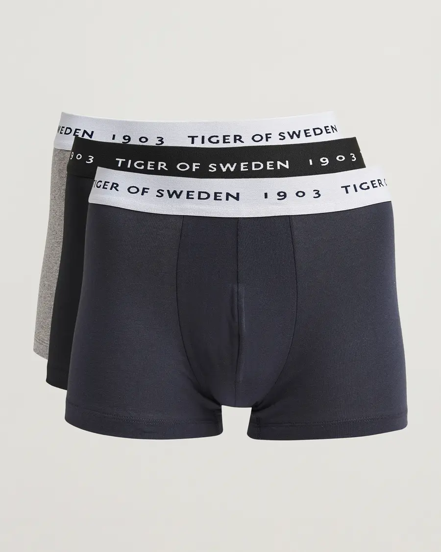 Tiger of Sweden Hermod Cotton 3-Pack Boxer Brief Black/Navy/Grey