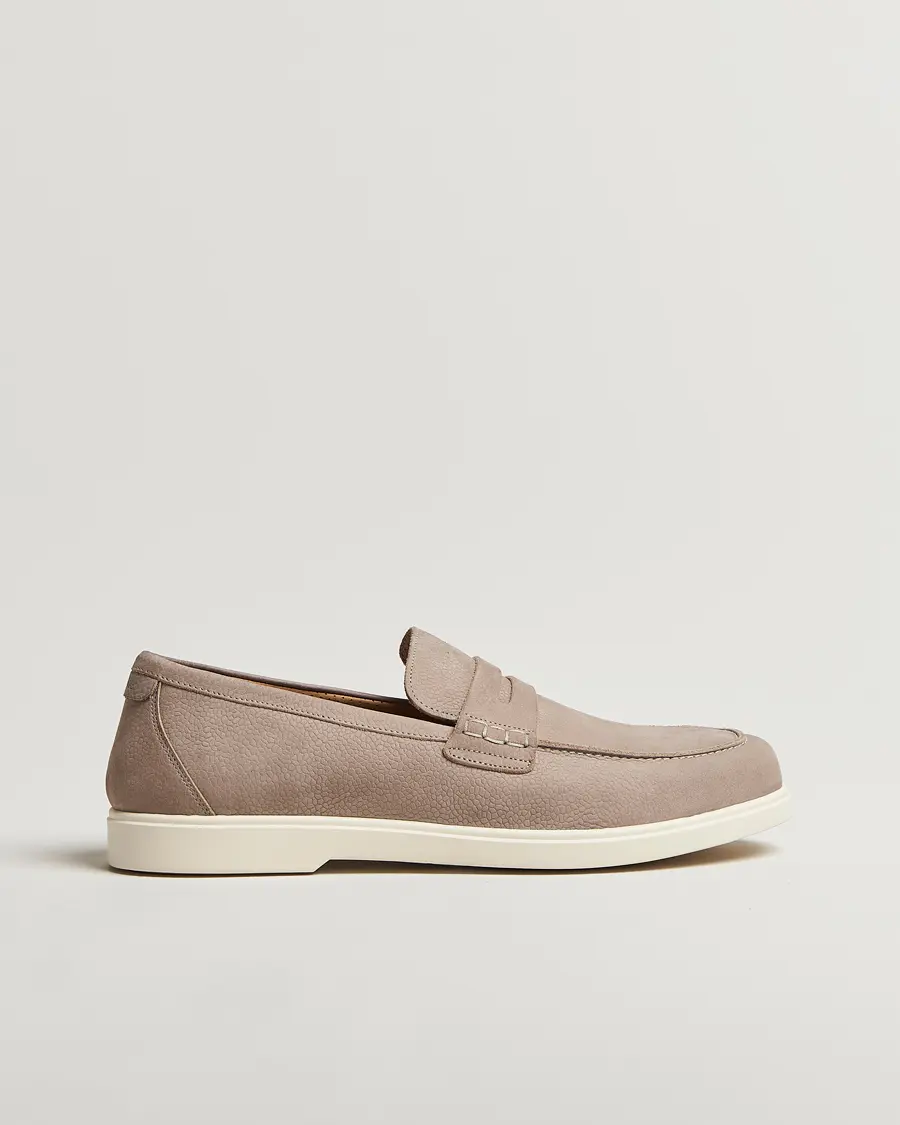 Loake 1880 Como Nubuck Loafers Grey