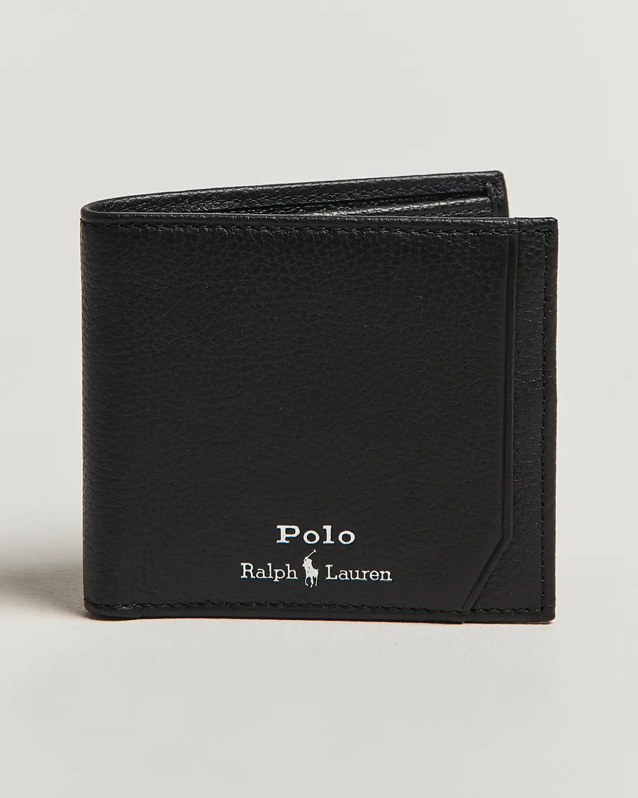 Polo Ralph LaurenPebble Leather Billfold WalletBlack