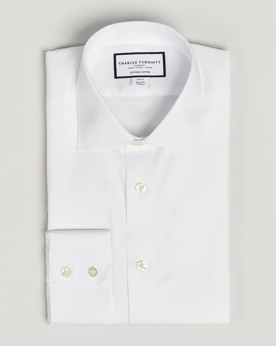 Charles Tyrwhitt Egyptian Cotton Twill Shirt White