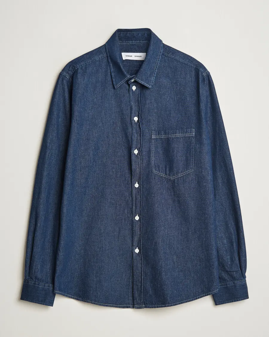 Samsøe Samsøe Ryan Chambray Shirt Salute Blue