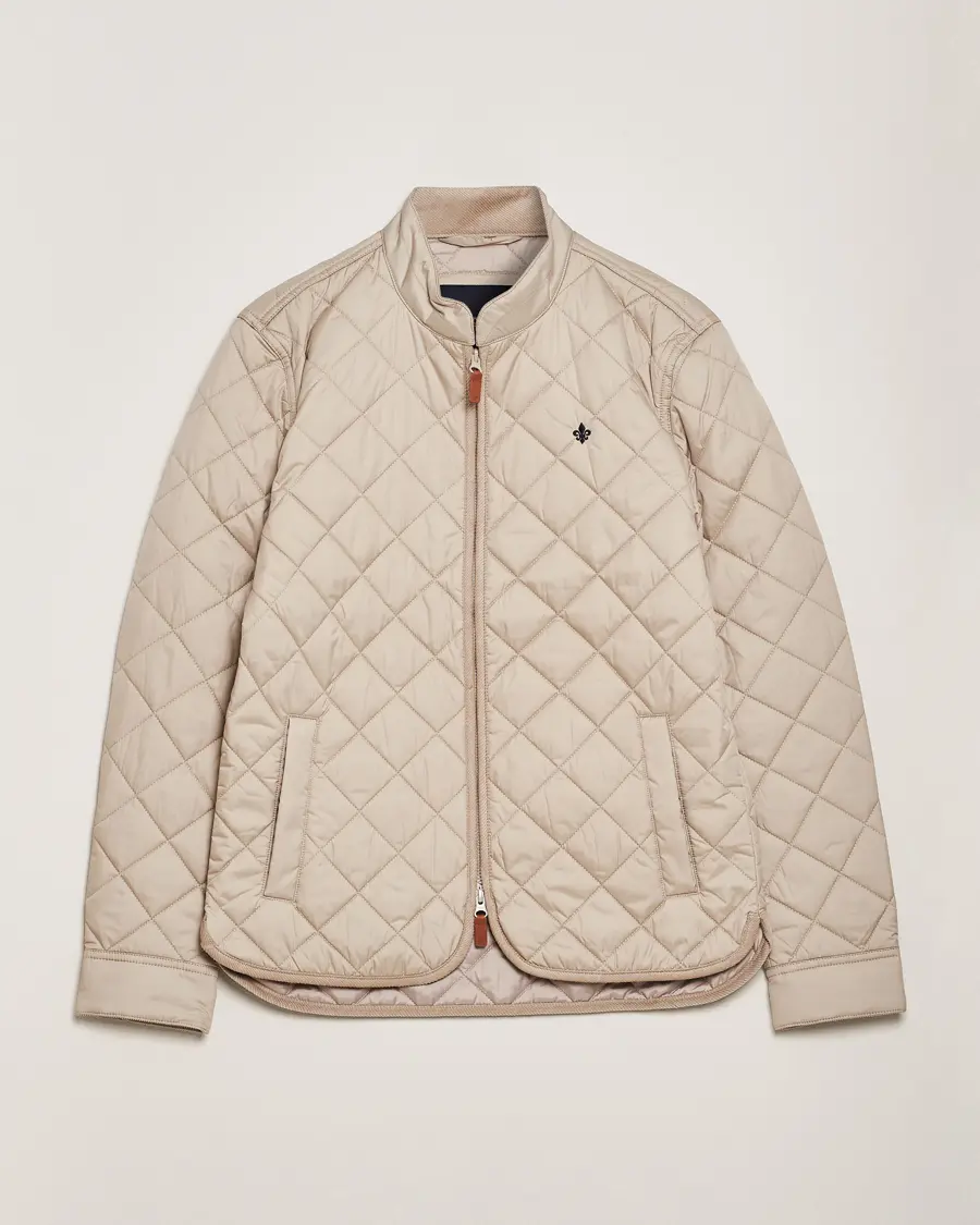 Morris Teddy Quilted Jacket Beige