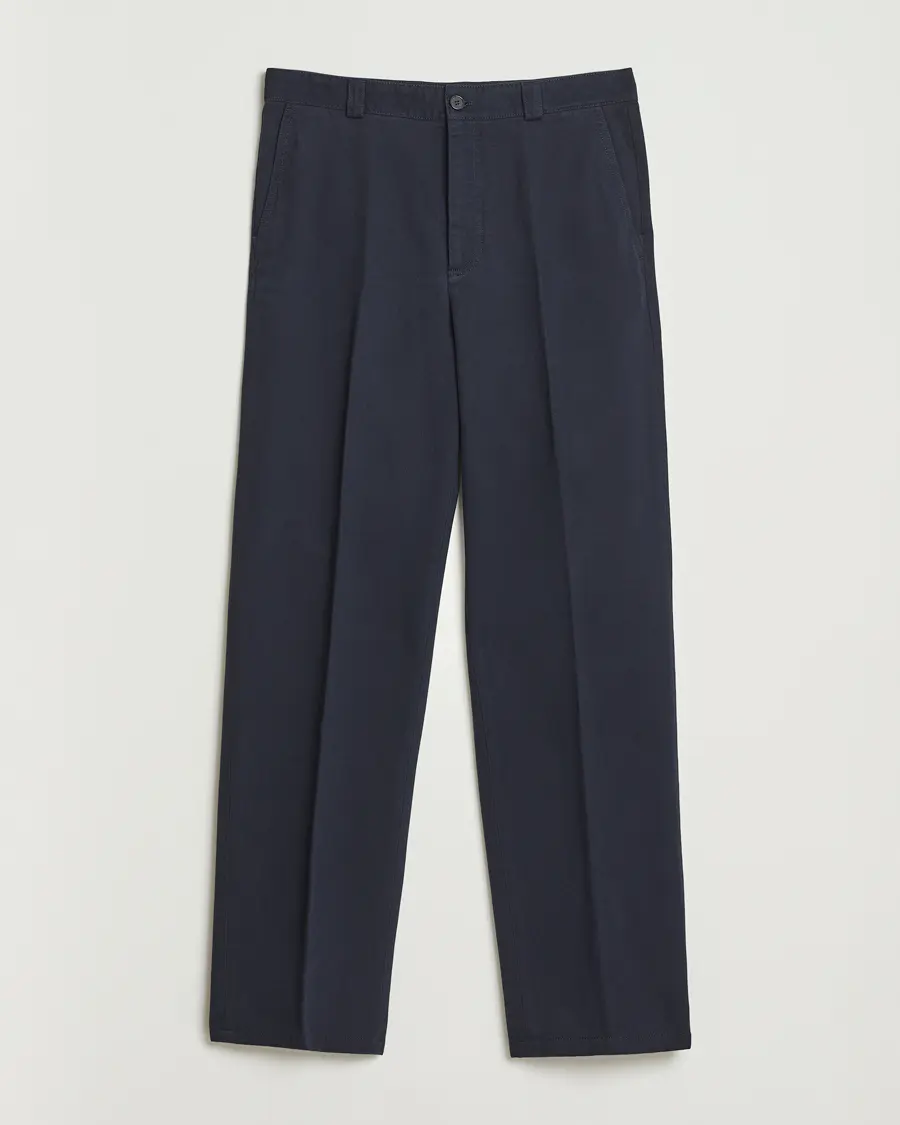 Filippa K Cotton Chino Trousers Navy