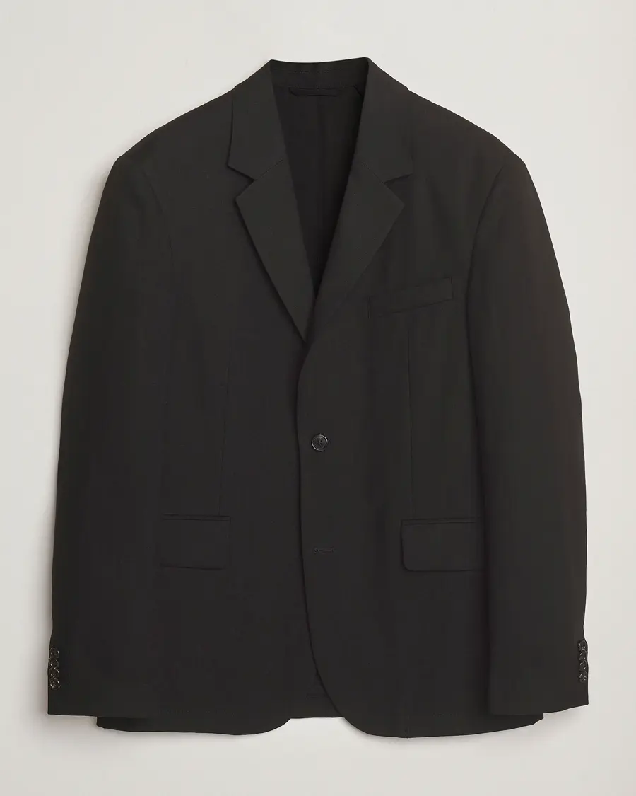 J.Lindeberg Alban Unlined Super Linen Blazer Black