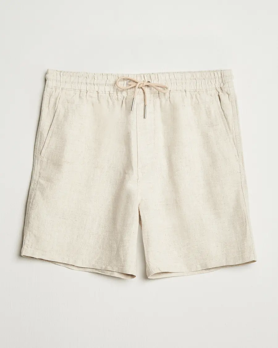 NN07 Gregor Linen Drawstring Shorts Oat