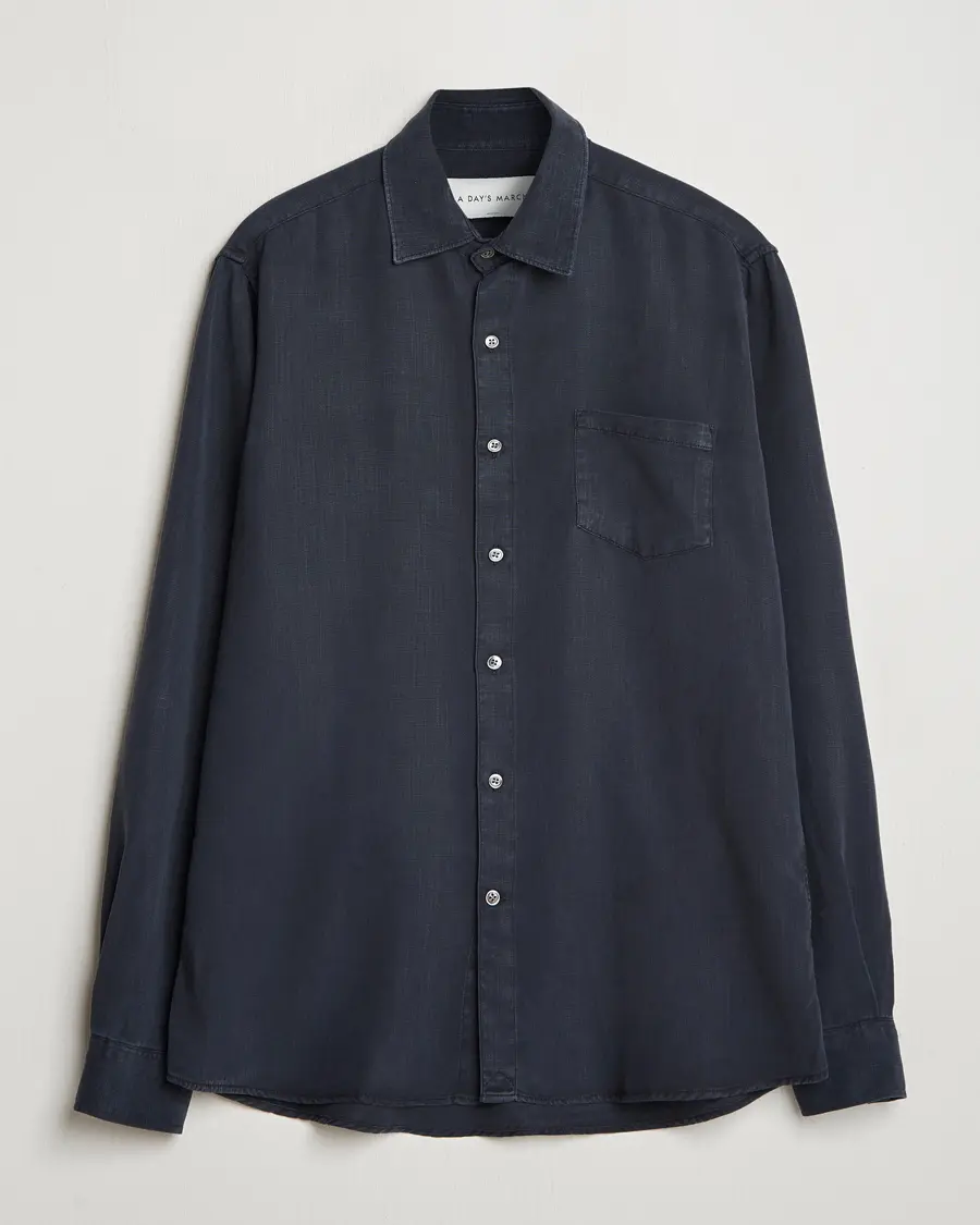 A Day's March Daintree Lyocell Shirt Navy