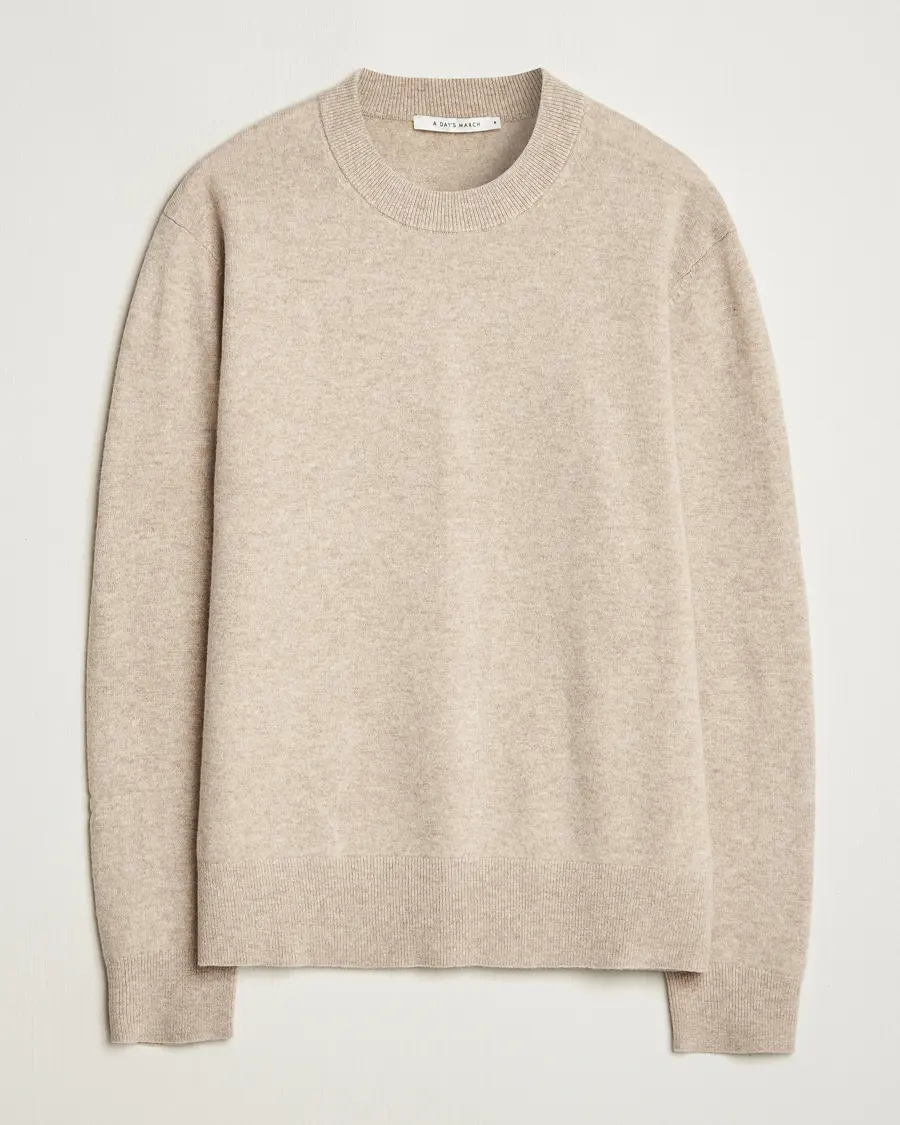 A Day's March Marlow Cashmere Blend Sweater Sand