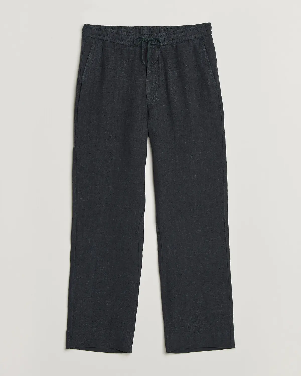 A Day's March Tamiat Linen Drawstring Trousers Black