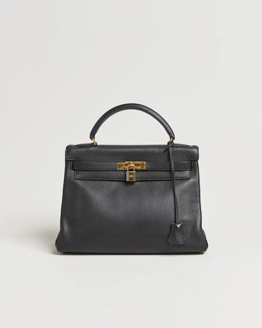 Hermès Pre-Owned Kelly 32 Handbag Taurillon Leather Black 
