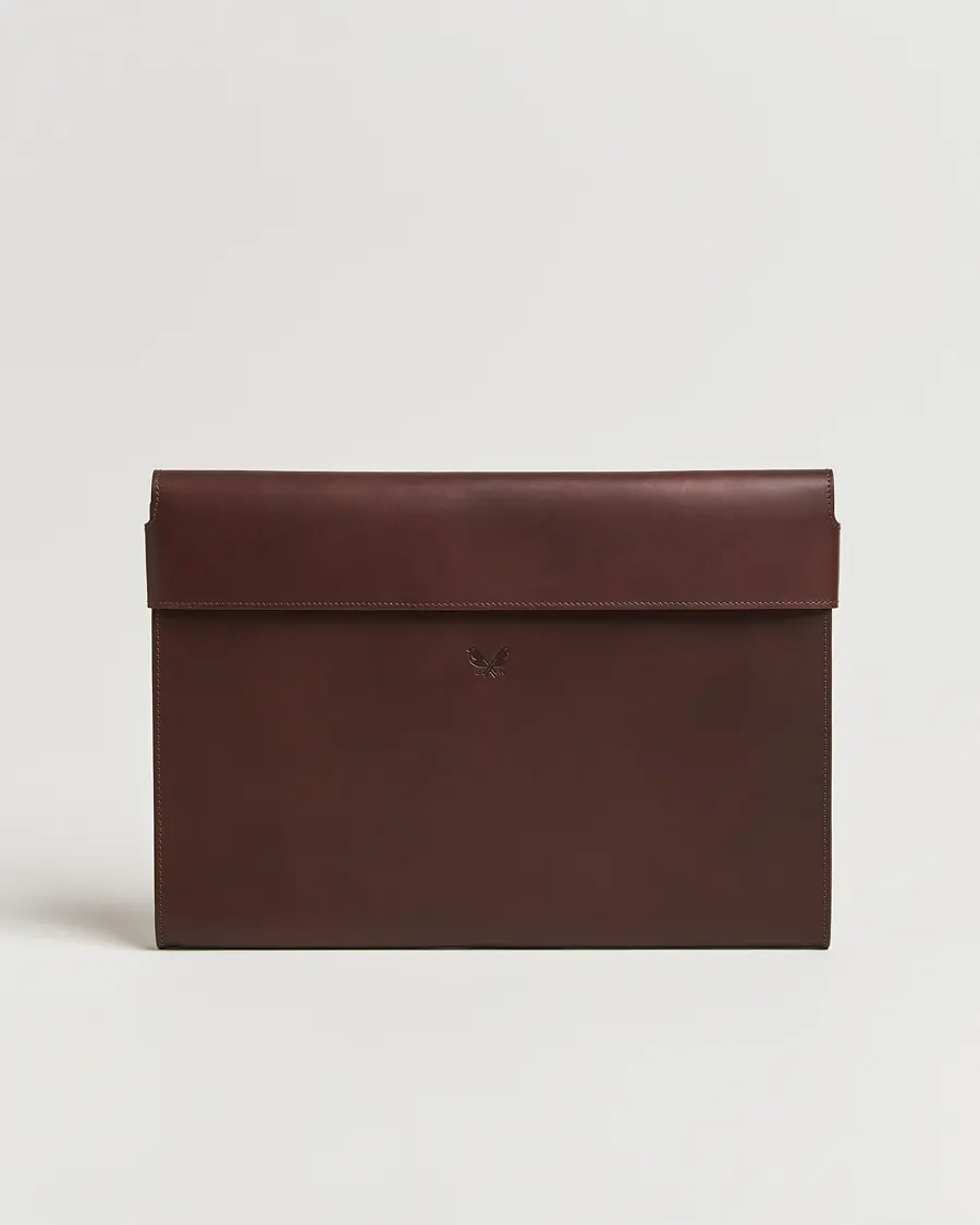 Bennett Winch Large Leather Folio Brown