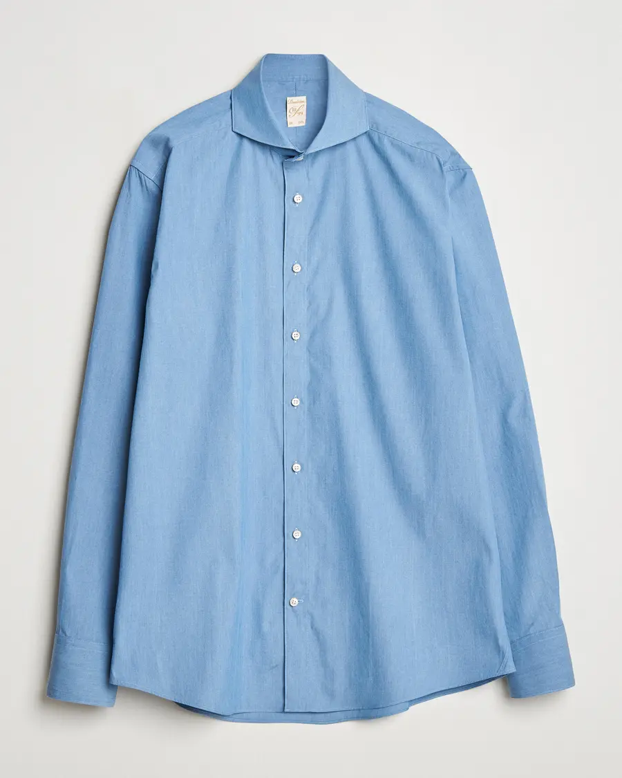 Stenströms 1899 Denim Poplin Shirt Indigo
