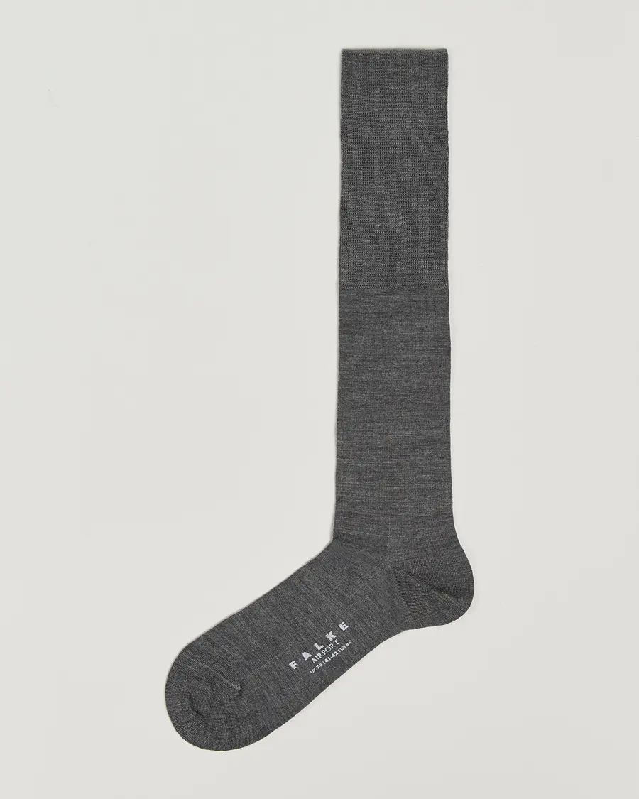 Falke Airport Knee Sock Dark Grey