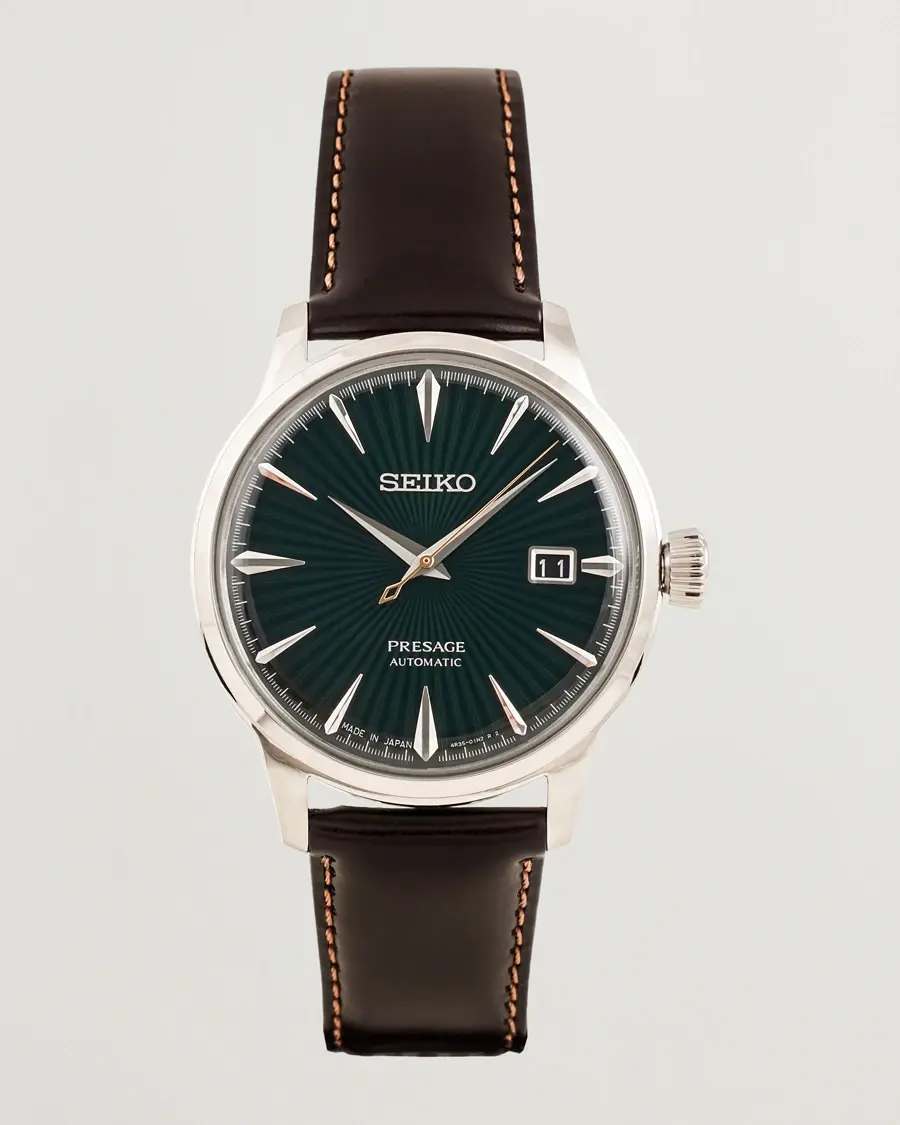 Seiko Presage Automatic Leather 41mm Green Dial