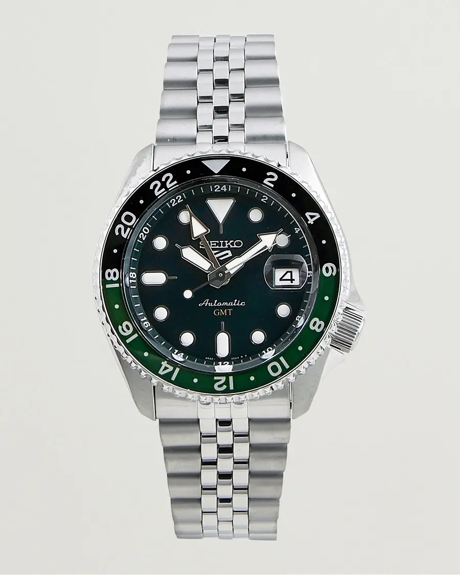 Seiko 5 Sports Automatic GMT Diver Steel 42mm Green Dial