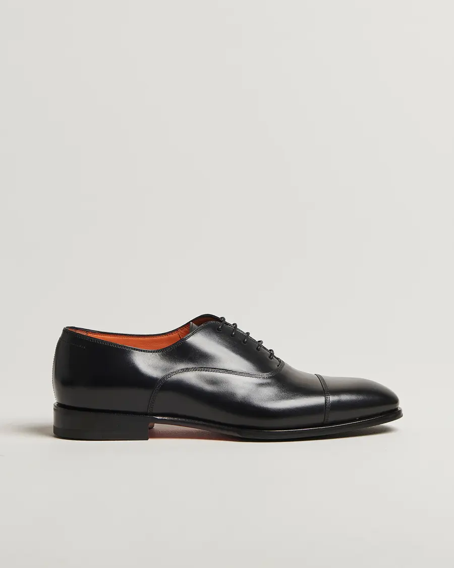 Santoni Adrian Oxford Black Calf