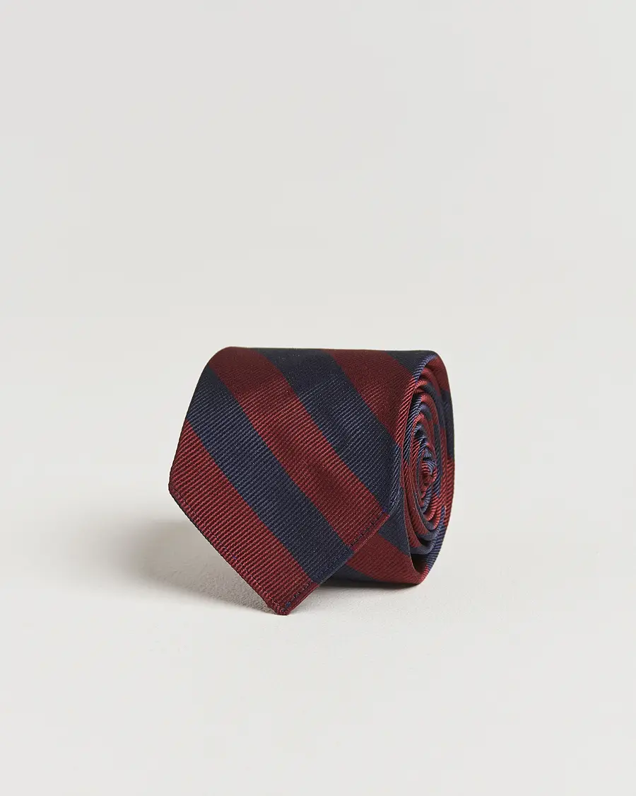 Kamakura ShirtsVintage Ivy Regimental Stripe Silk TieNavy/Burgundy