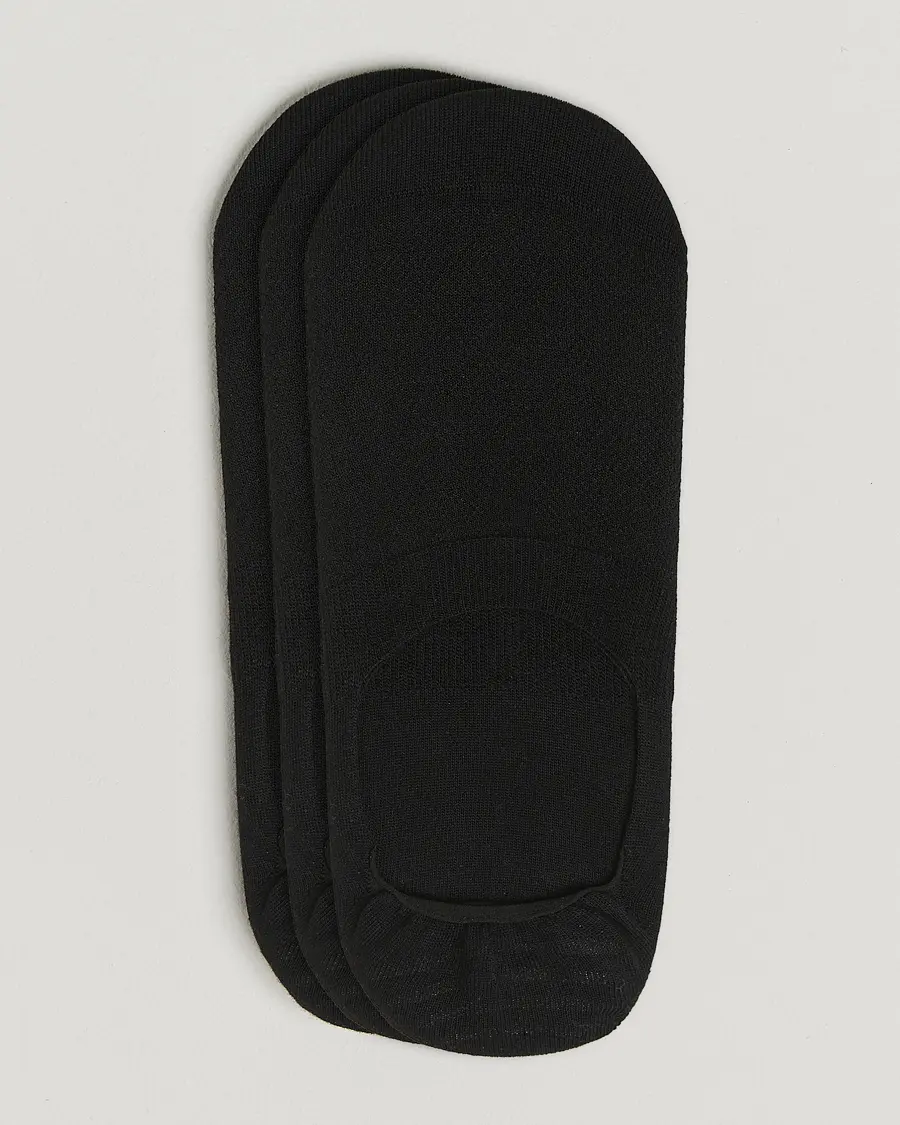 BOSS BLACK 3-Pack Invisible Socks Black