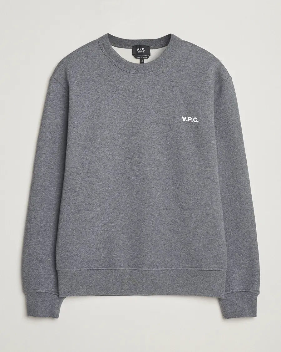 A.P.C. Boxy Fit Petit VPC Sweatshirt Anthracite/White