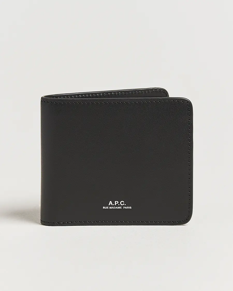 A.P.C. Calf Leather Wallet Black