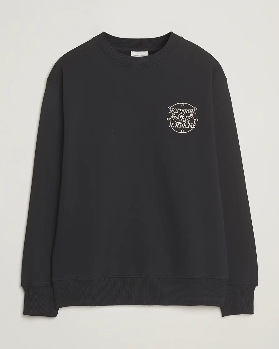 Drôle de Monsieur Slogan Tresses Sweatshirt Black