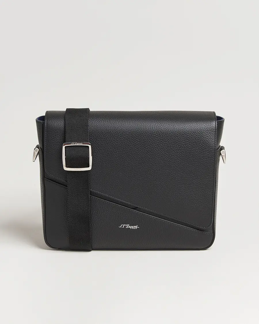 S.T. Dupont Neo Capsule Messenger Bag Black Grained