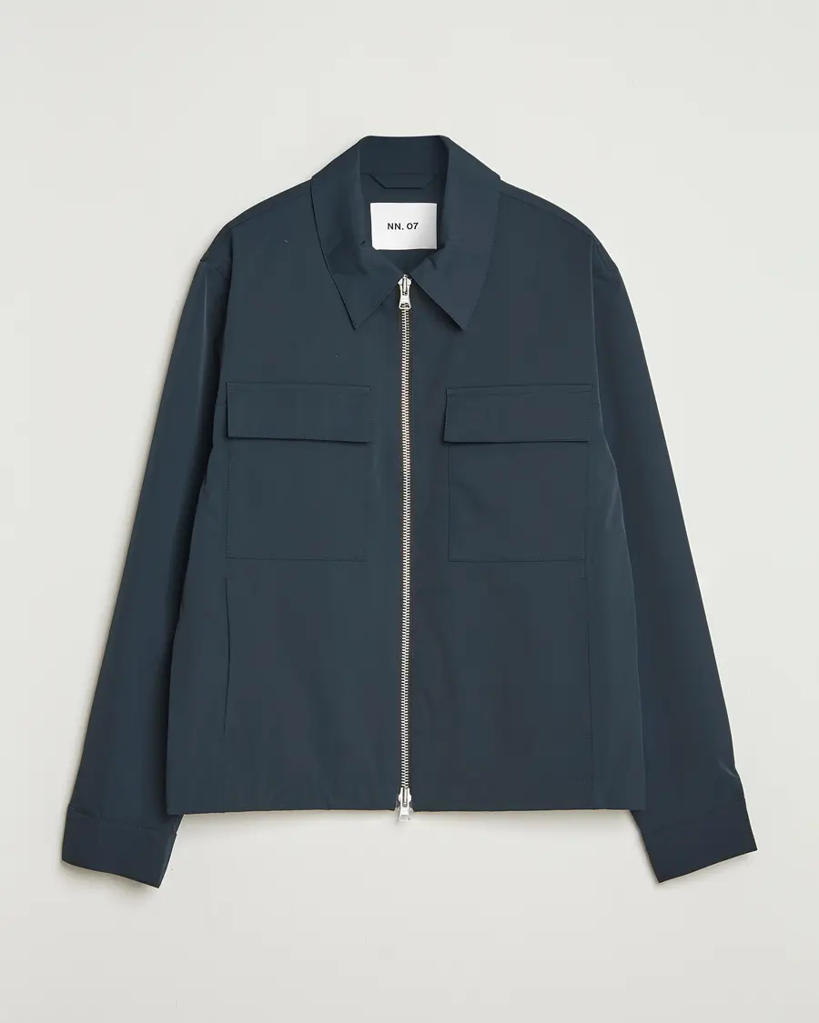 NN07 Alban Bomber Jacket Navy Blue