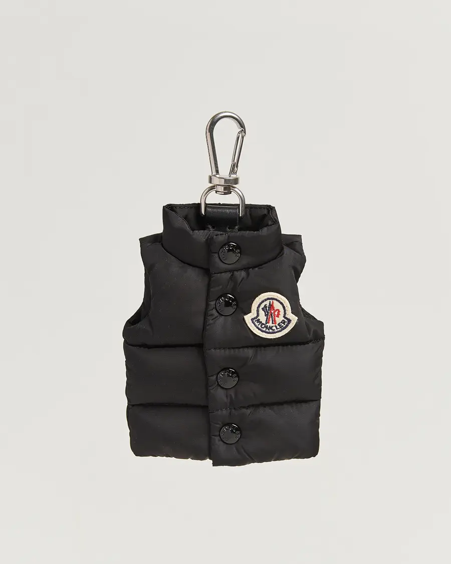 Moncler Down Vest Key Ring Black