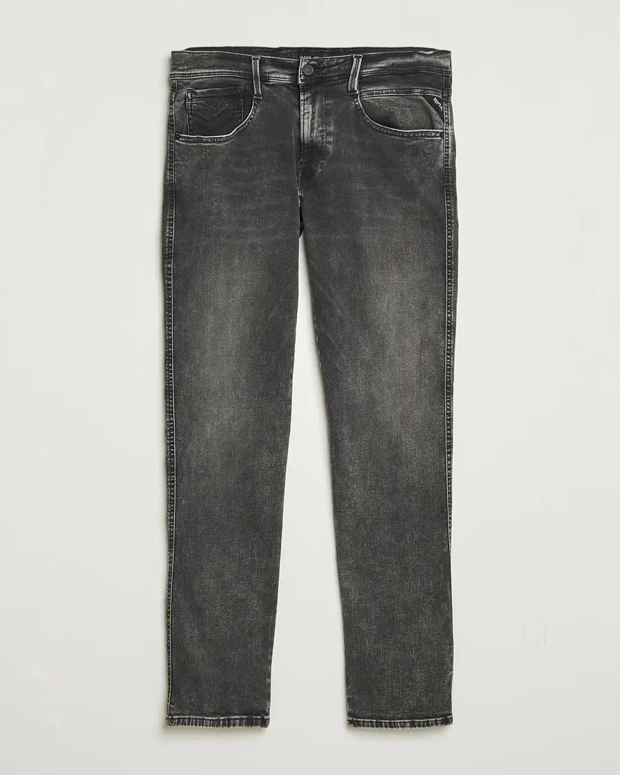 Replay Anbass Hyperflex Original Jeans Washed Black
