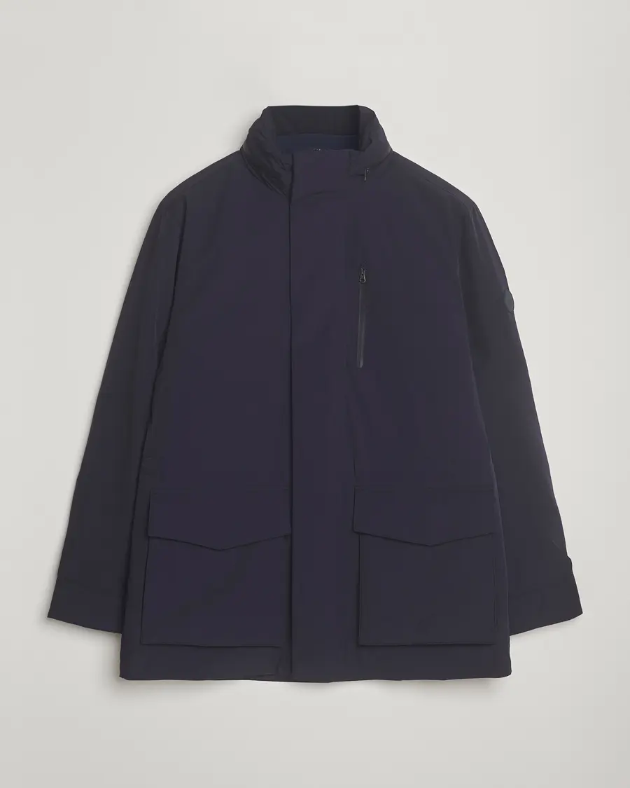 GANT Double Mid Length Field Jacket Evening Blue
