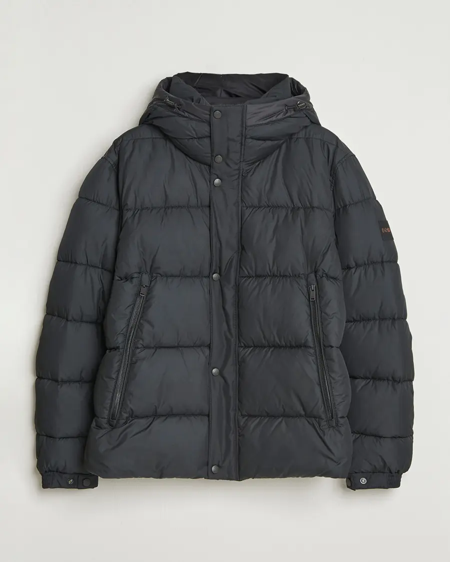 BOSS ORANGE Omaris Down Hooded Jacket Black