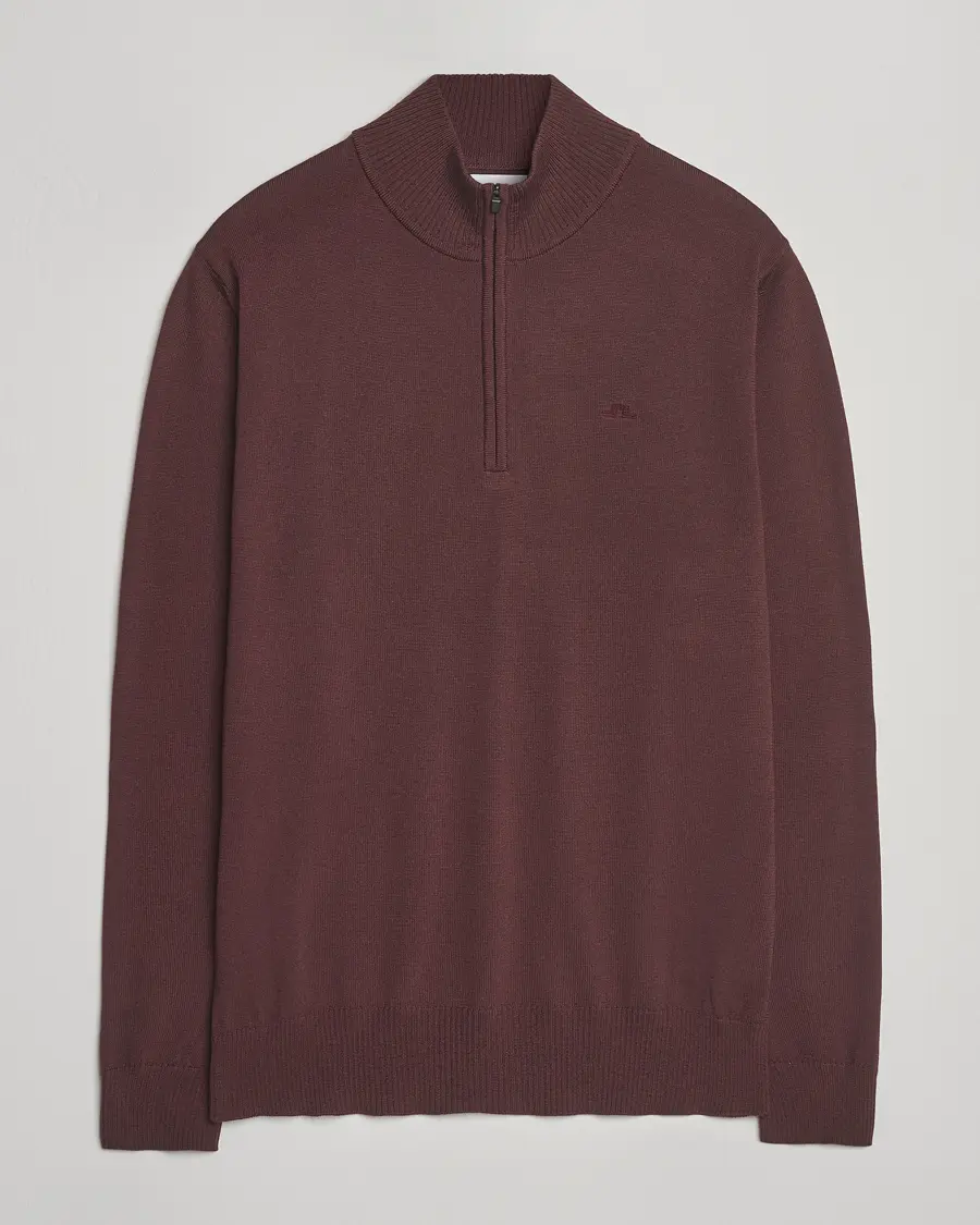 J.Lindeberg Kiyan Merino Half Zip Huckleberry