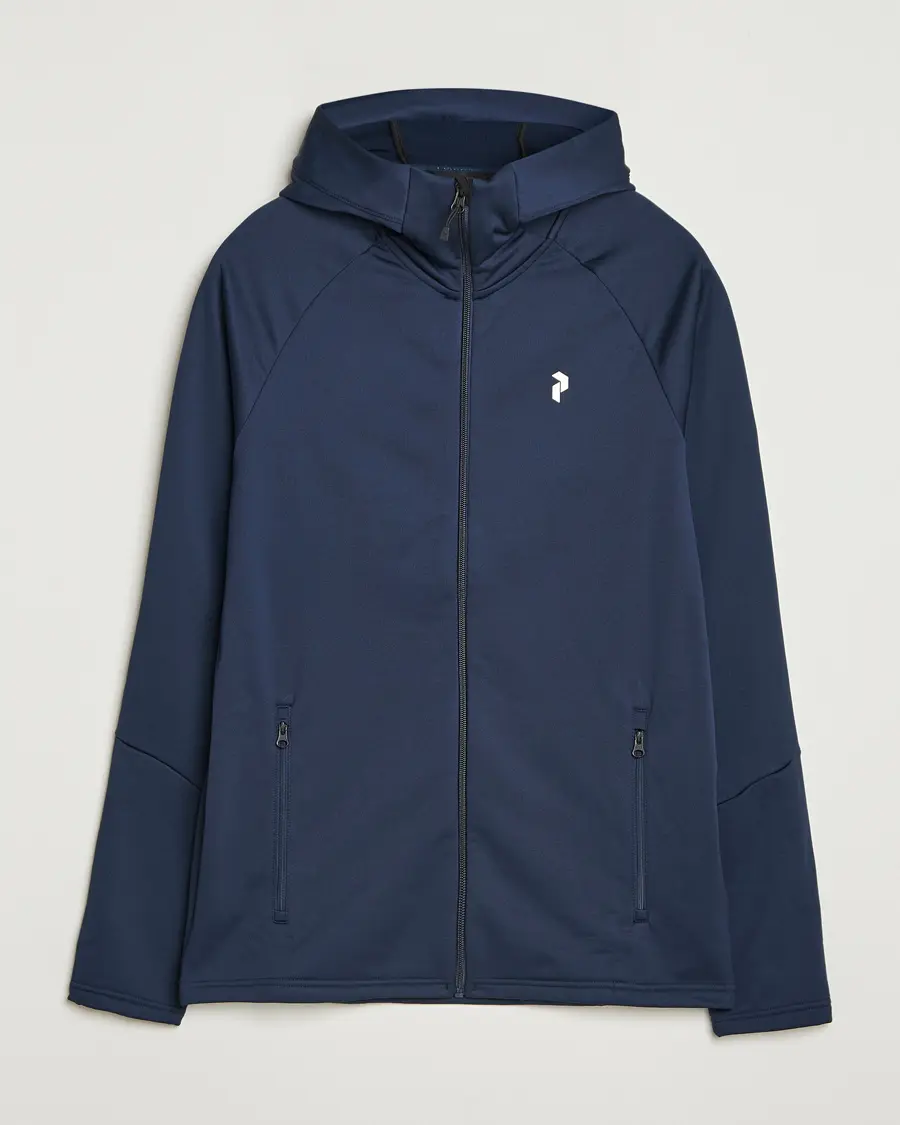 Peak Performance Rider Hooded Full Zip Blue Shadow