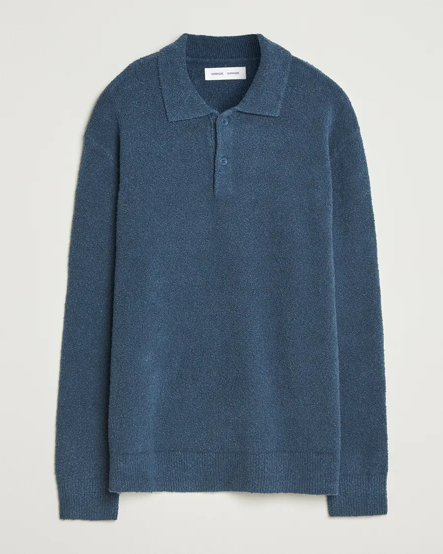 Samsøe Samsøe Nino Knitted Polo Midnight Navy