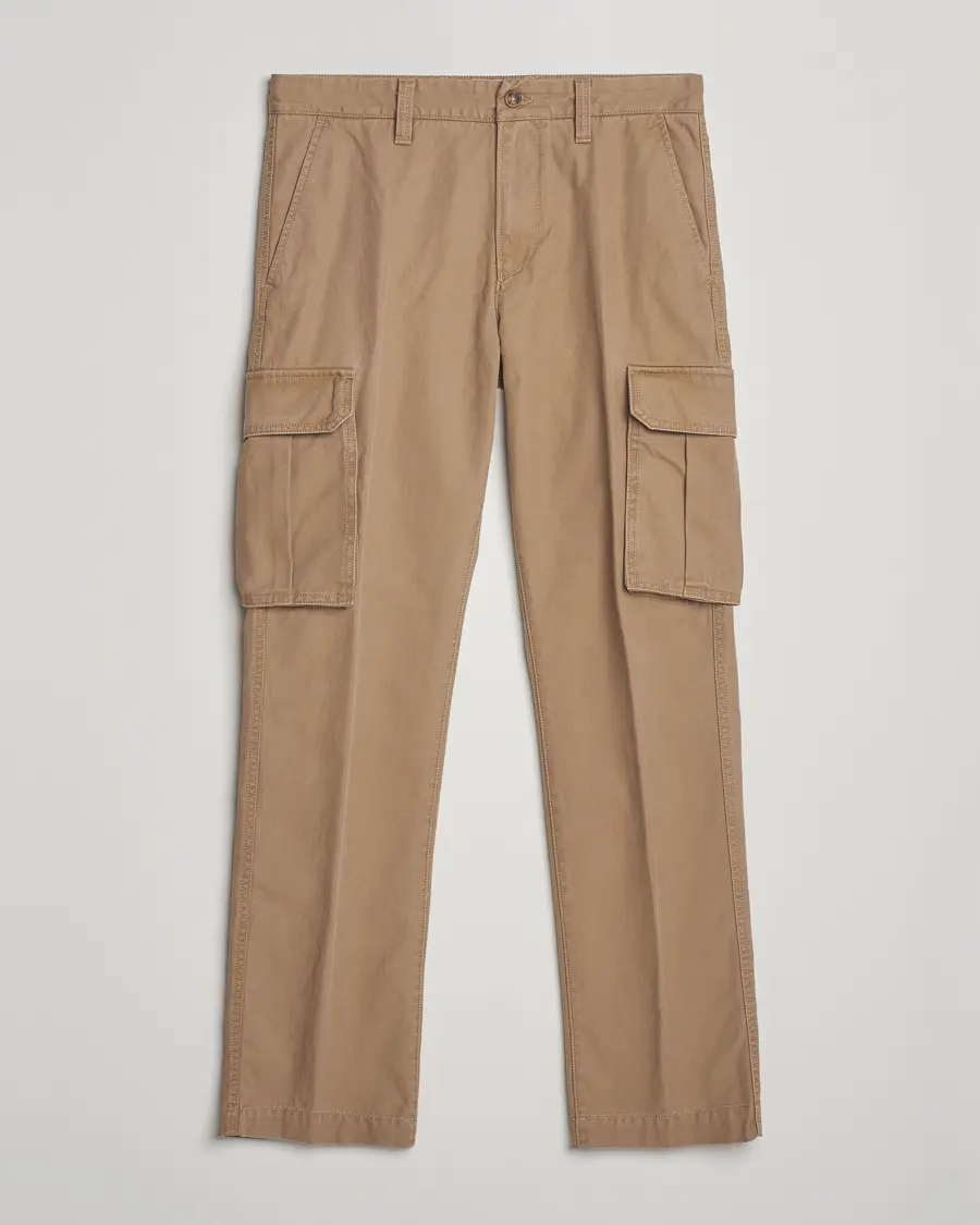 GANT Regular Fit Cotton Twill Cargo Pants Light Taupe