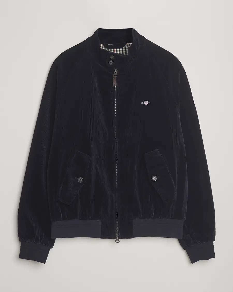 GANT Corduroy Harrington Jacket Evening Blue