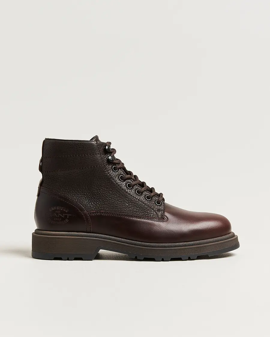 GANT Blisdor Leather Boot Dark Brown