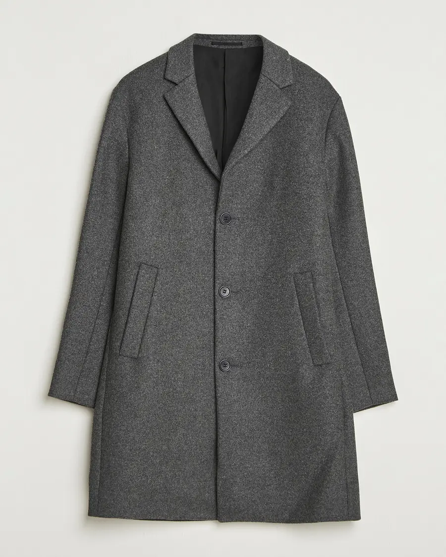 NN07 Austin Wool Coat Grey Melange