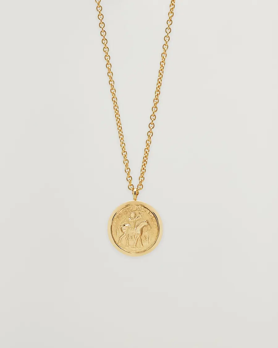 Tom Wood Coin Pendant Necklace Gold