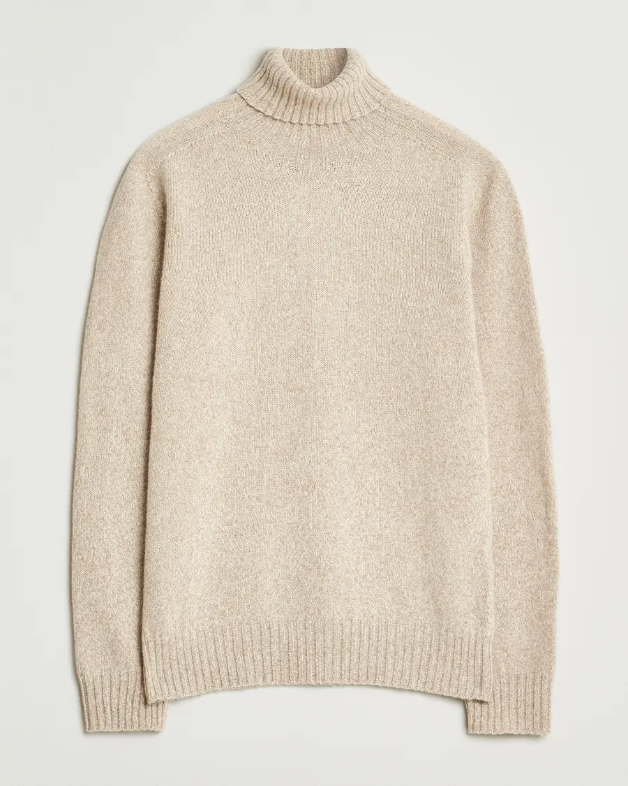 Altea Wool/Cashmere Rollneck Beige Melange