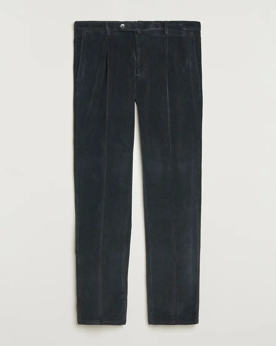 Briglia 1949 Easy Fit Corduroy Trousers Black