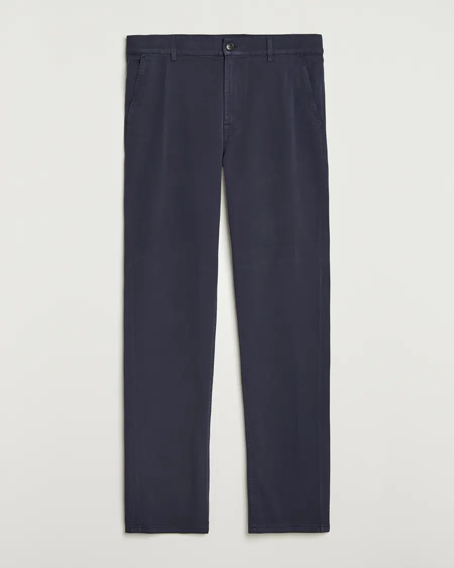 Canali Cotton Twill Chinos Navy