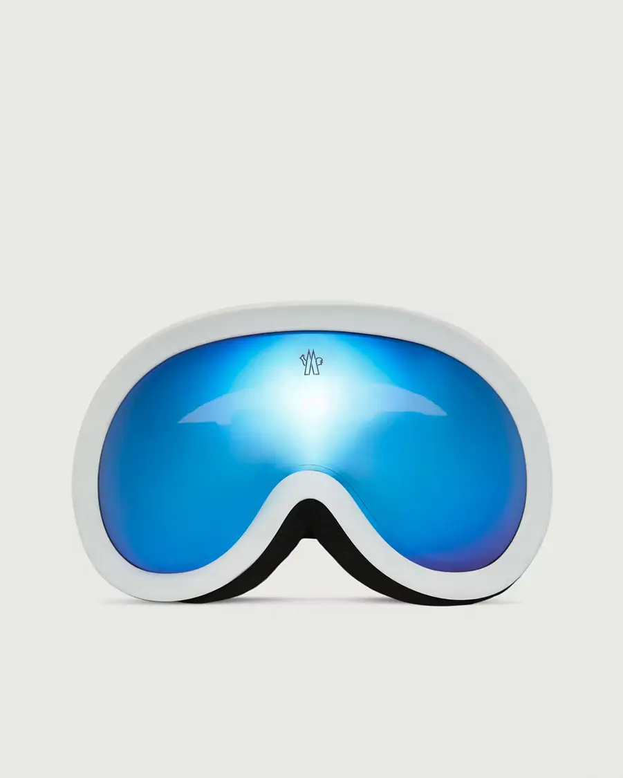 Moncler Lunettes Snowray Ski Goggles White/Blue
