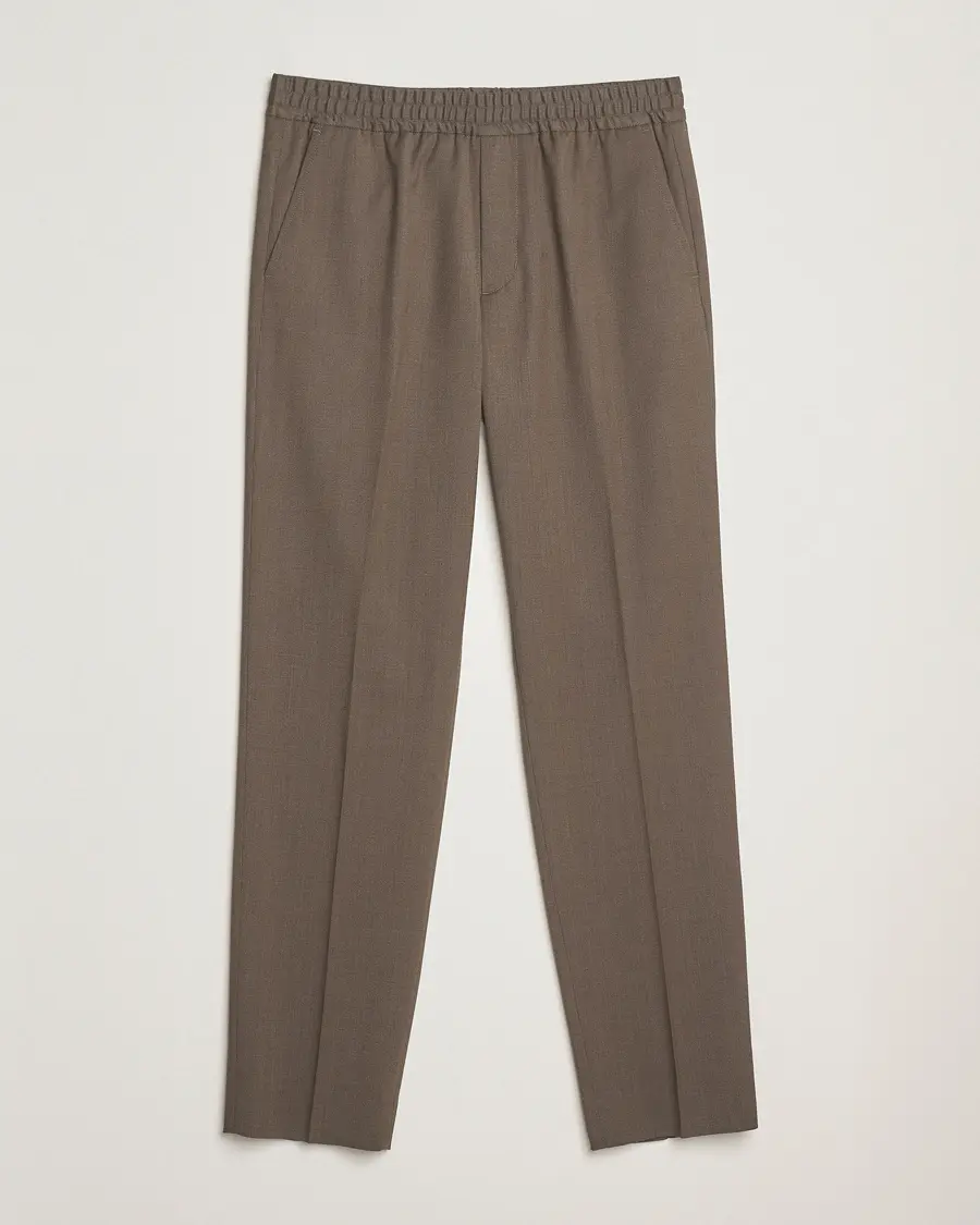 Filippa K Theo Relaxed Wool Trousers Driftwood