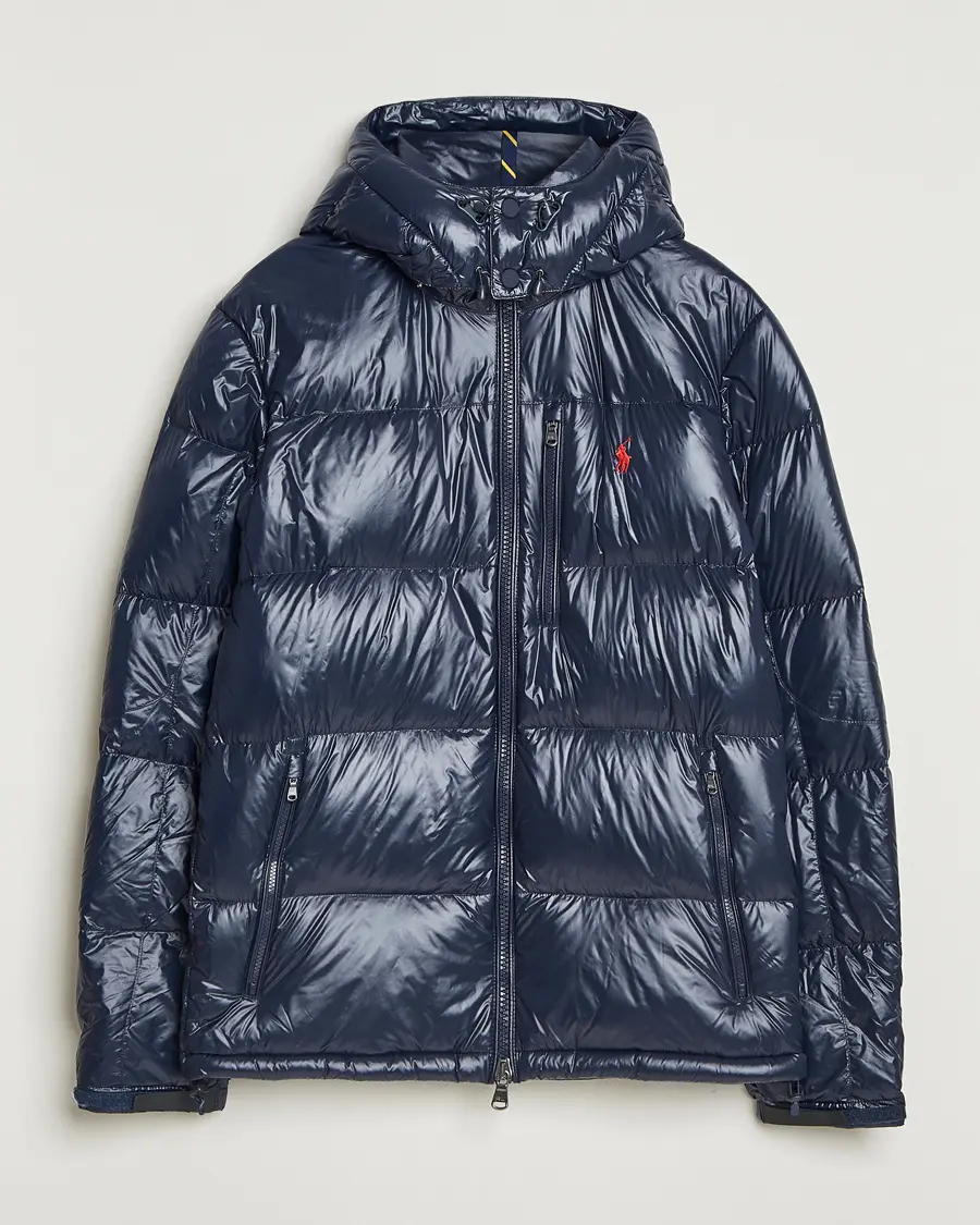 Polo Ralph Lauren Gorham Glossy Down Jacket Collection Navy