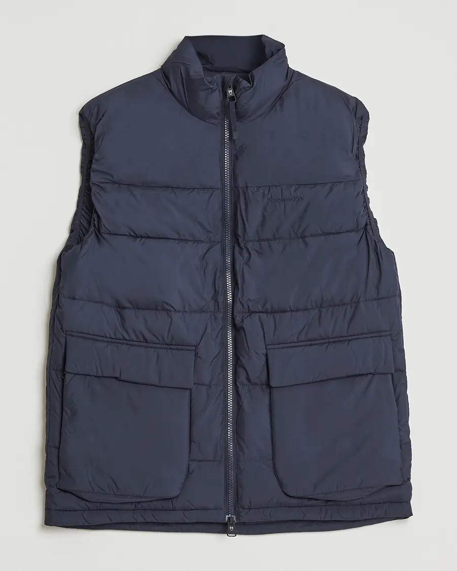 KnowledgeCotton Apparel Puffer Vest Night Sky