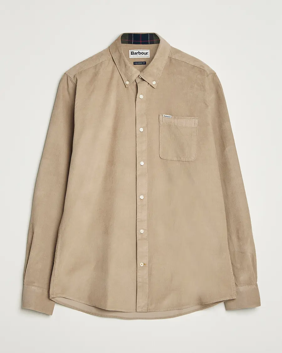 Barbour Lifestyle Ramsey Corduroy Shirt Washed Stone