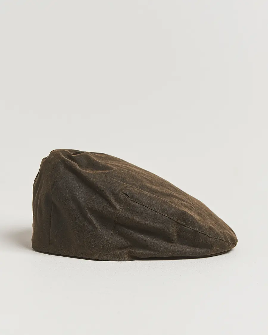 Barbour Lifestyle Waxed Flat Cap Olive