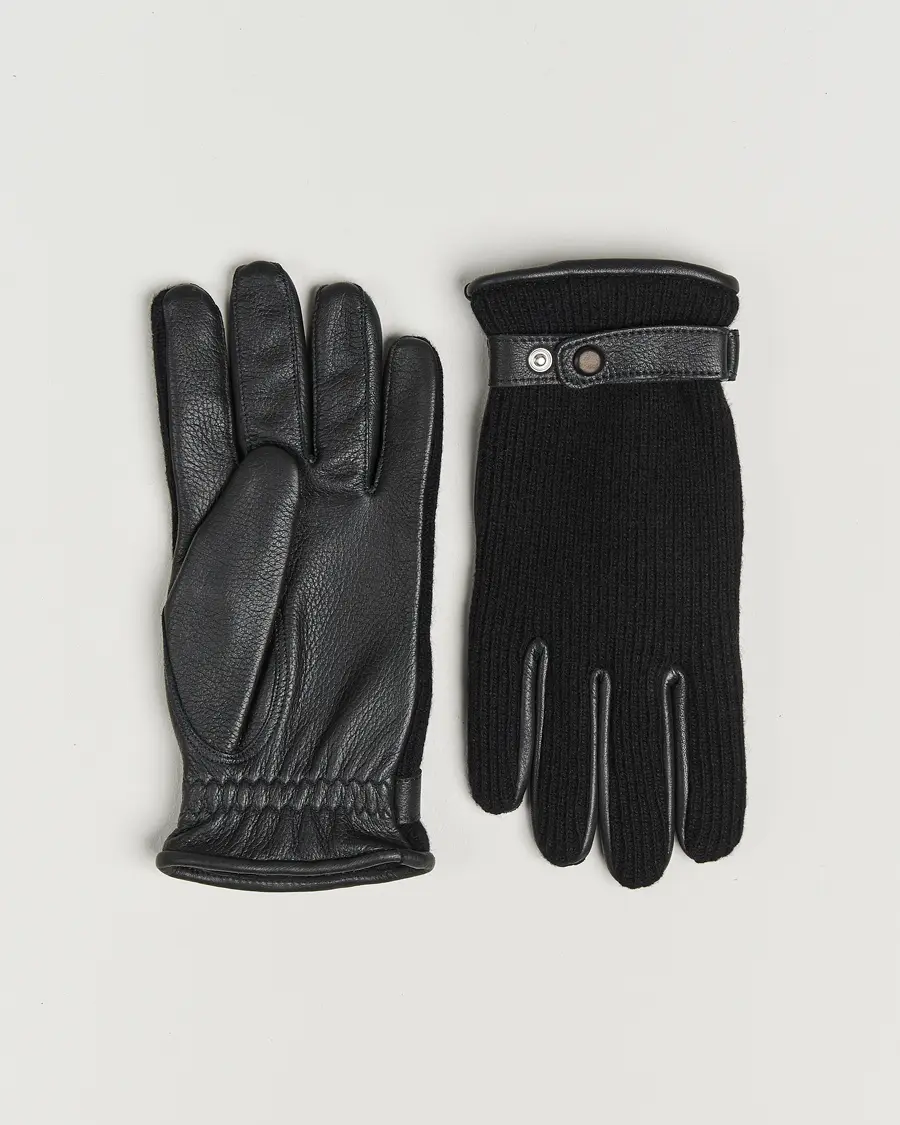 Hestra Christopher Cashmere/Elkskin Glove Black