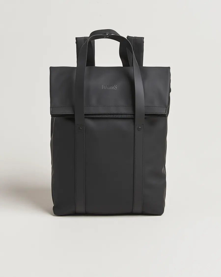 RAINS 2 Way Tote Backpack Black